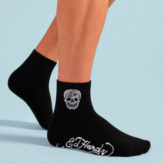 3 Pares de Calcetines Cortos para Hombre en Negro Transpirables - Image 4