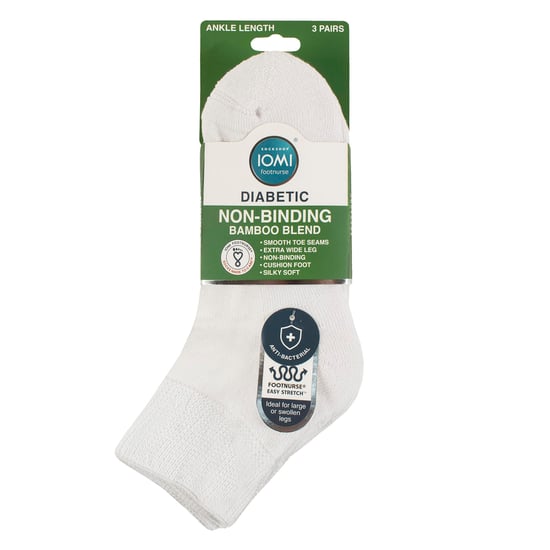 Paquete de 3 Calcetas Unisex de Bambú para Diabéticos Estañadas Suaves Transpirables Ajuste Suave para el Día a Día - Image 2