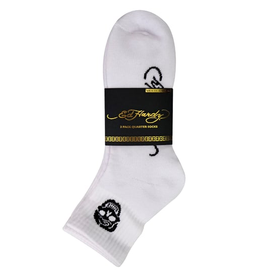 3 Pares de Calcetines Cortos para Hombre en Blanco Livianos - Image 2
