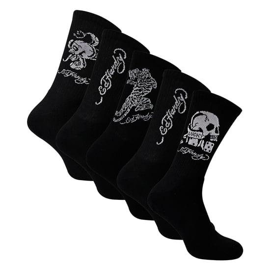 5 Paquetes de Calcetines Cortos para Hombre en Negro, Livianos y Transpirables, Calcetines Deportivos - Image 1
