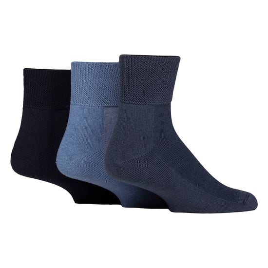Paquete de 3 calcetines tobilleros de bambú unisex para diabéticos, suaves, transpirables y ajuste delicado para el uso diario. - Image 1