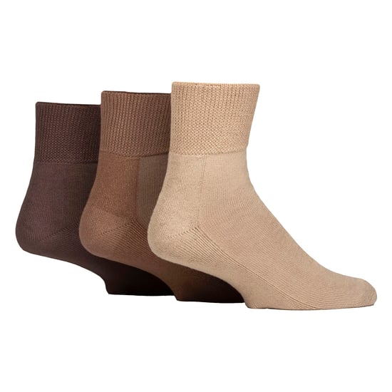 Paquete de 3 Calcetines Unisex de Bambú para Diabéticos con Acolchado Suave y Transpirable, Ajuste Suave para el Uso Diario - Image 1