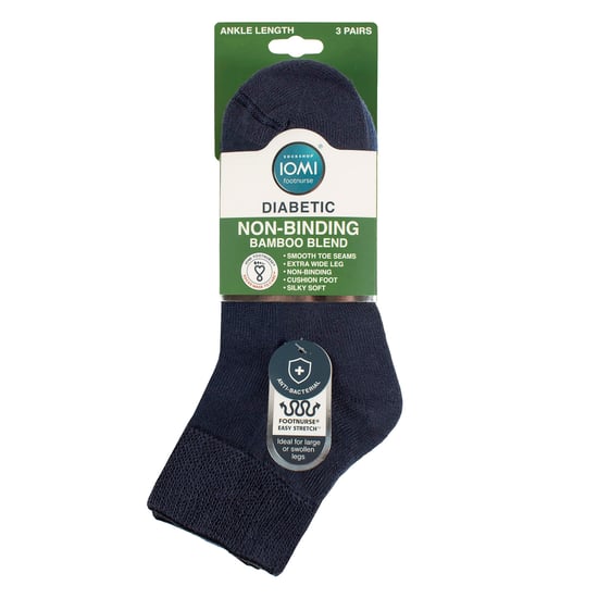 Paquete de 3 calcetines tobilleros de bambú unisex para diabéticos, suaves, transpirables y ajuste delicado para el uso diario. - Image 2