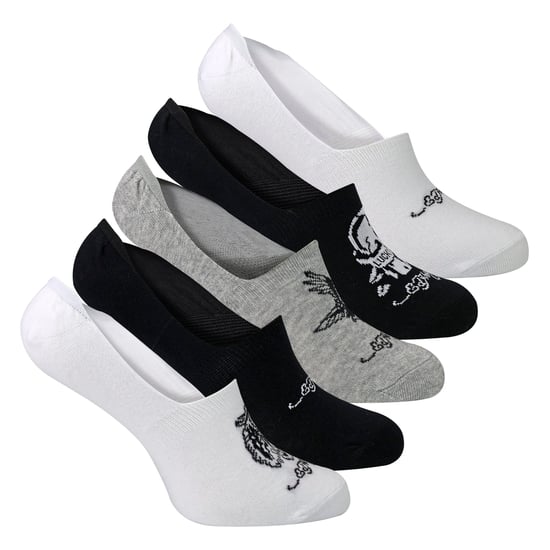 Paquete de 5 calcetines deportivos invisibles de corte bajo para hombre, ricos en algodón - Image 3