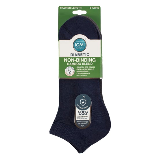 Paquete de 3 Calcetines Deportivos Unisex de Bambú para Diabéticos Suaves Transpirables Ajuste Suave para Uso Diario - Image 2