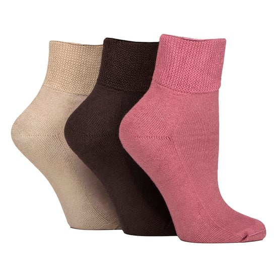 Paquete de 3 Calcetines de Tobillo Unisex de Bambú para Diabéticos Suaves Transpirables Ajuste Suave para el Uso Diario - Image 1