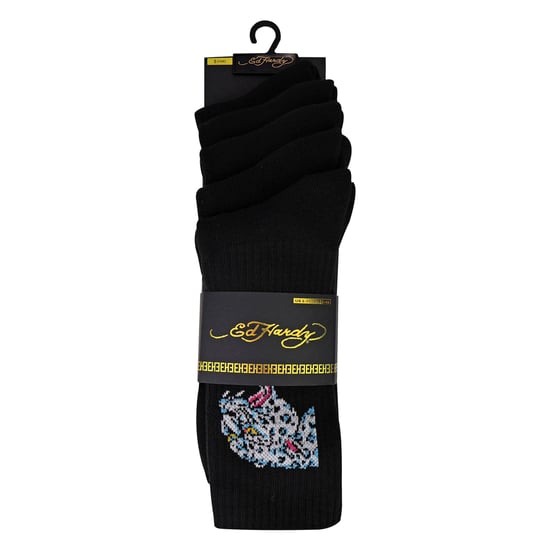 5 Pares de Calcetines Negros para Hombre tipo Crew Transpirables - Image 2