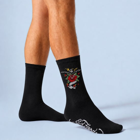 5 Pares de Calcetines Negros para Hombre tipo Crew Transpirables - Image 3