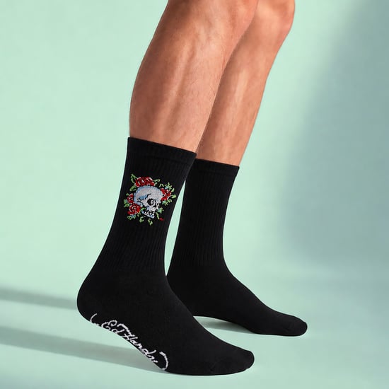 5 Pares de Calcetines Negros para Hombre tipo Crew Transpirables - Image 5