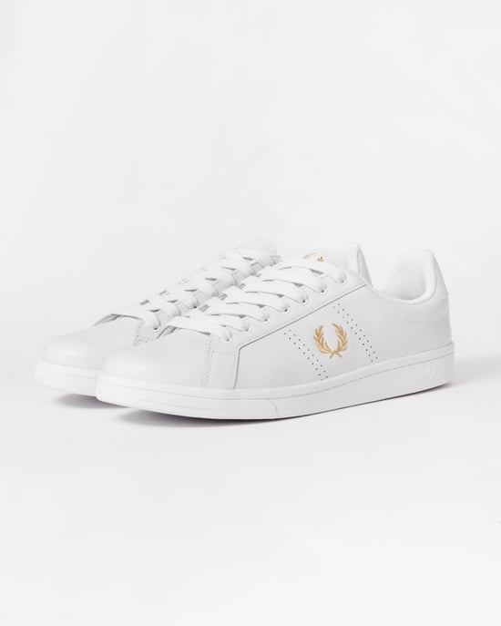 Fred Perry B721 Mens Leather Trainers - Image 1