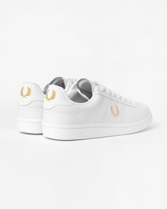 Fred Perry B721 Mens Leather Trainers - Image 3