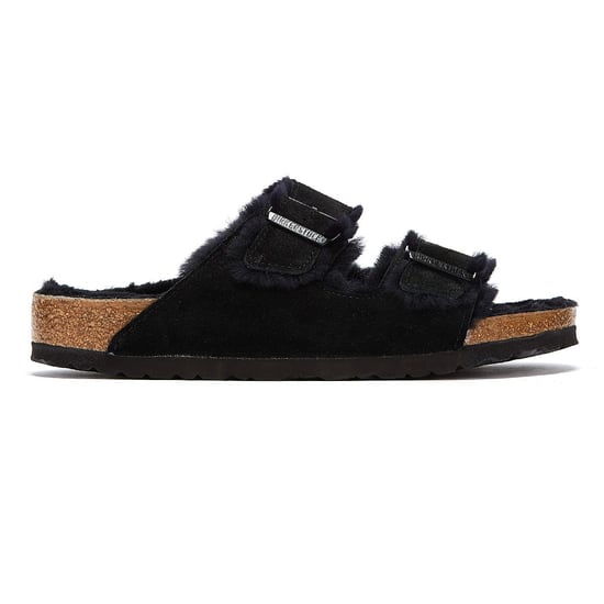 Birkenstock Arizona Fur Black Sandals - Image 5