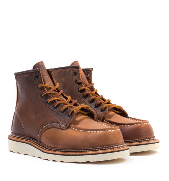 Men's Red Wing 1907 Classic Moc Toe Boots in Brown - Image 2