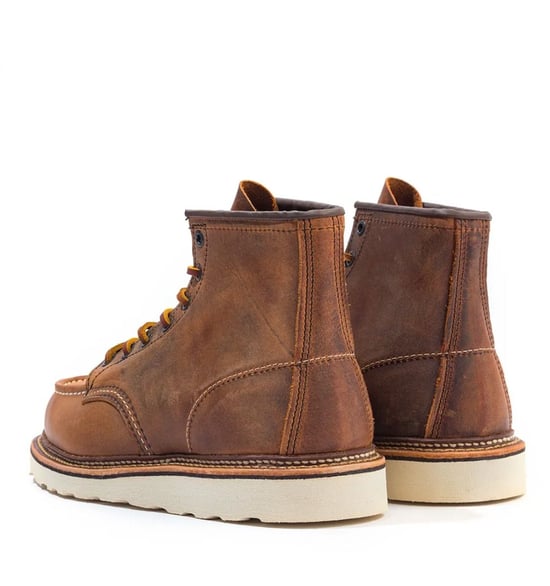 Men's Red Wing 1907 Classic Moc Toe Boots in Brown - Image 3