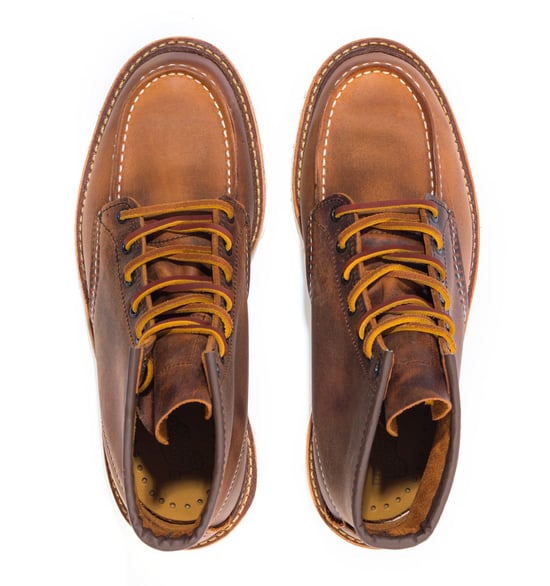 Men's Red Wing 1907 Classic Moc Toe Boots in Brown - Image 5