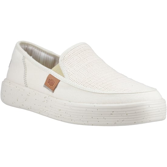 HEYDUDE Sunapee Coastline Cotton Blend Men's Bone Loafers - Image 1