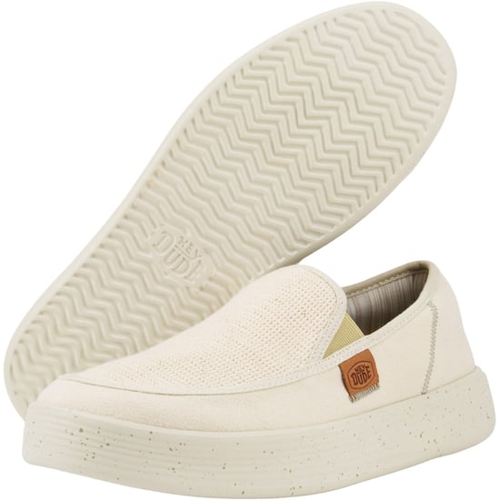 HEYDUDE Sunapee Coastline Cotton Blend Men's Bone Loafers - Image 3