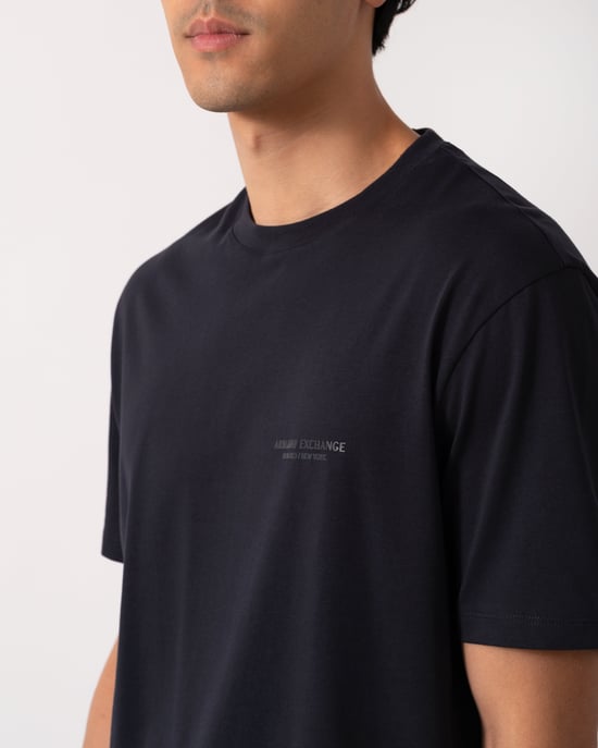 Armani Exchange T-Shirt Deep Navy - Image 4