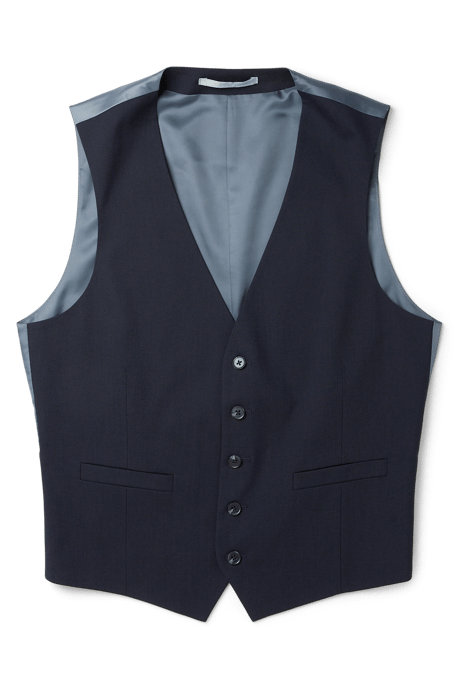 Slim Fit Navy Essential Waistcoat - Image 4