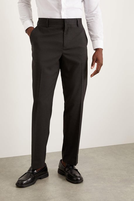 Tailored Fit Charcoal Essential Suit Trousers - Image 2