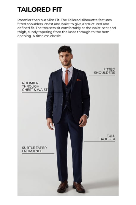 Tailored Fit Black Tuxedo Suit Waistcoat - Image 6