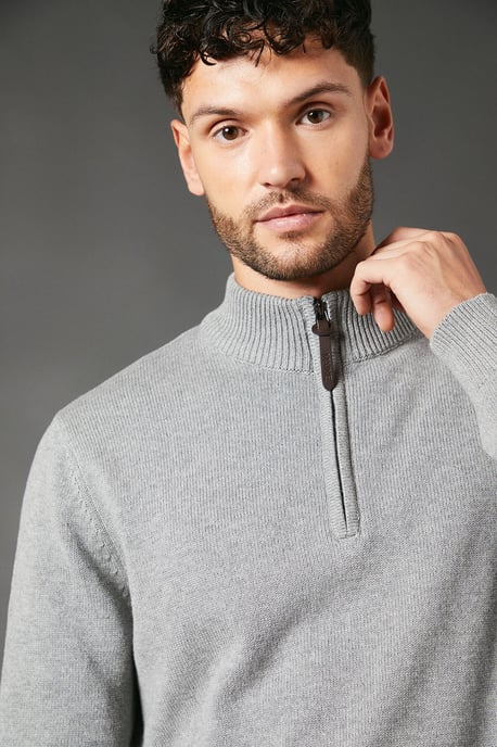Premium Pure Cotton Half Zip Funnel Jumper - Image 2