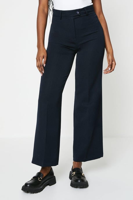 High Waist Wide Leg Tab Trouser - Image 2