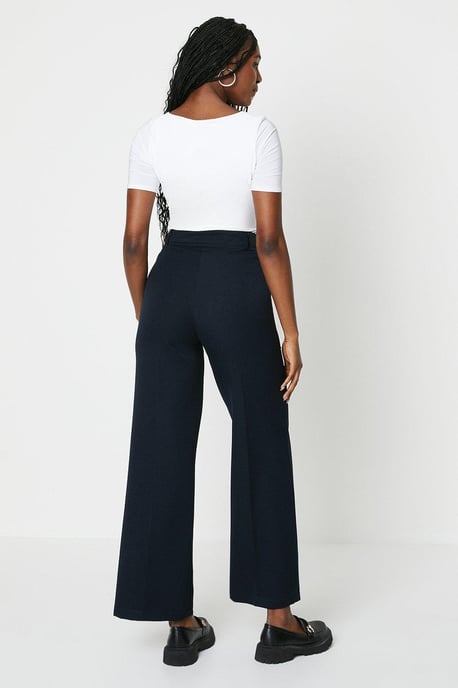 High Waist Wide Leg Tab Trouser - Image 3