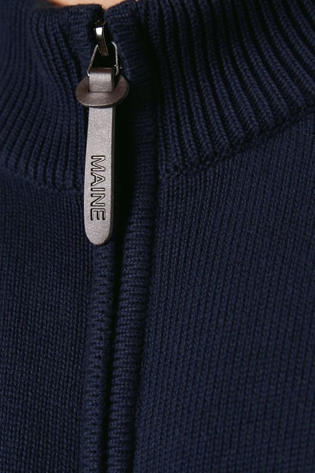 Premium Pure Cotton Zip Thru Knit Jumper - Image 5
