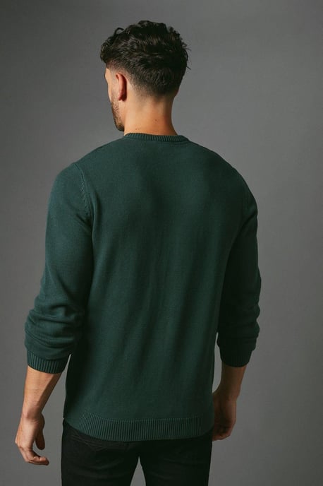 Premium Pure Cotton Crew Neck Jumper - Image 3