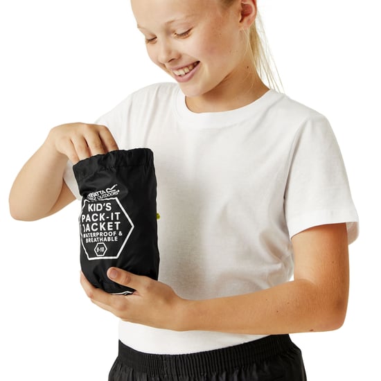 Regatta Boys & Girls Pack-It Packable Waterproof Breathable Jacket - Image 5