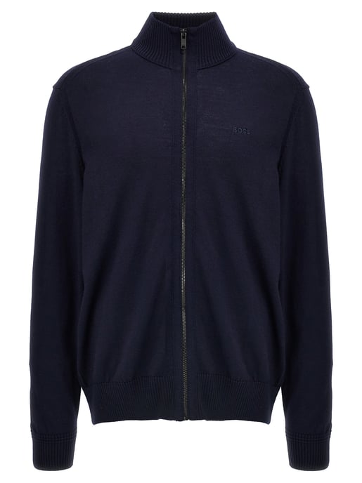Cárdigan de Lana Azul Hugo Boss - Image 1