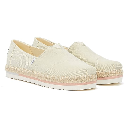 TOMS Alpargata Platform Rope Womens Natural Espadrilles - Image 1