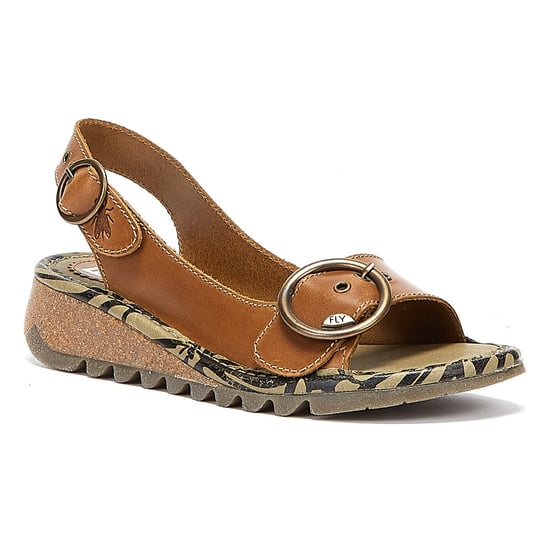 Fly London Tram723fly Womens Camel Sandals - Image 2