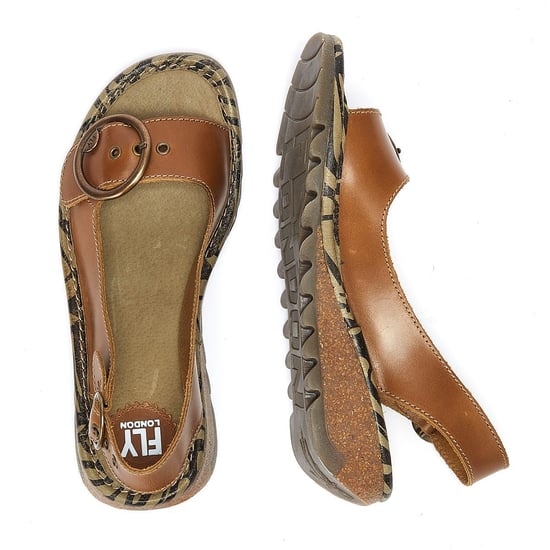 Fly London Tram723fly Womens Camel Sandals - Image 6