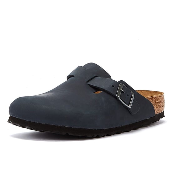 Birkenstock Boston Oiled Nubuck Black Clogs - Image 3
