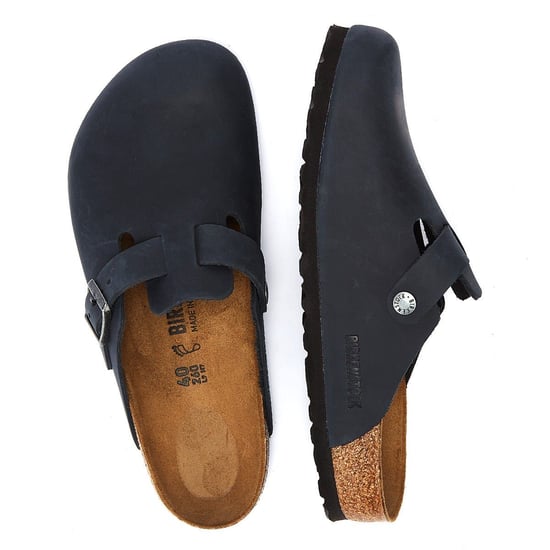 Birkenstock Boston Oiled Nubuck Black Clogs - Image 6