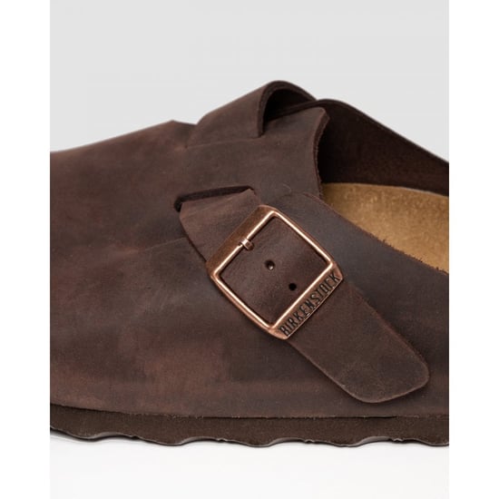 Men's Birkenstock Boston Leather Sandals in Brown - Image 6