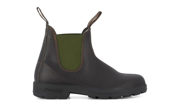 Bota Chelsea Blundstone n.° 519 en marrón fuerte y oliva - Image 1