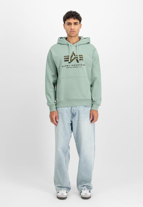 Sudadera con capucha de efecto de impresión de logo grande básico - Image 2