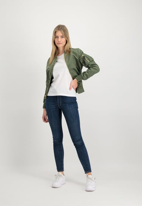 Chaqueta de bombardeo ligera MA-1 VF para mujer - Image 2