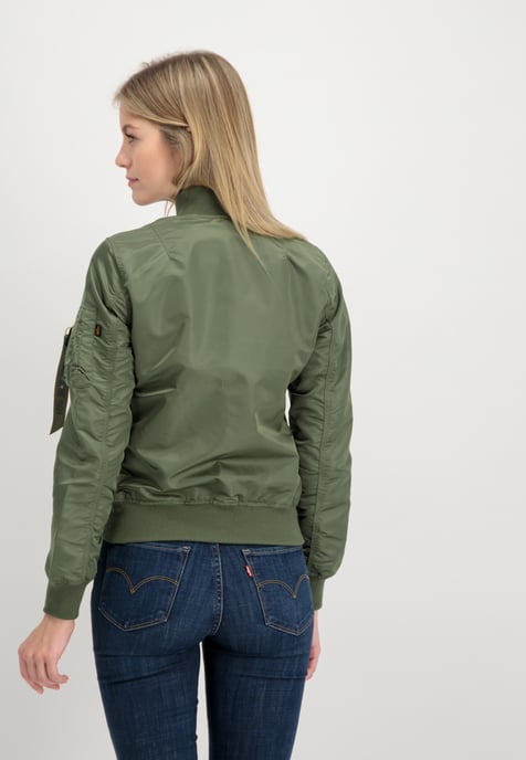 Chaqueta de bombardeo ligera MA-1 VF para mujer - Image 3