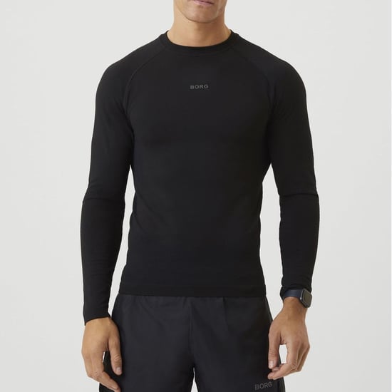 Björn Borg - Camiseta de manga larga sin costuras para hombre - Negra - Image 3