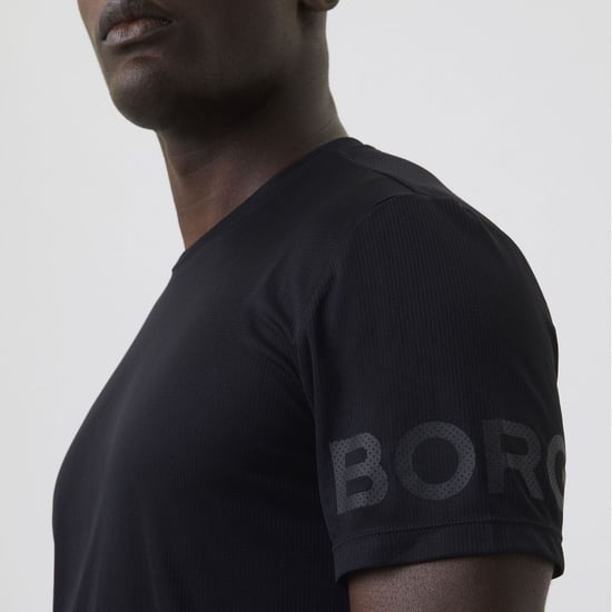 Björn Borg - Camiseta de entrenamiento ligera de manga corta para hombre - Negra - Image 4