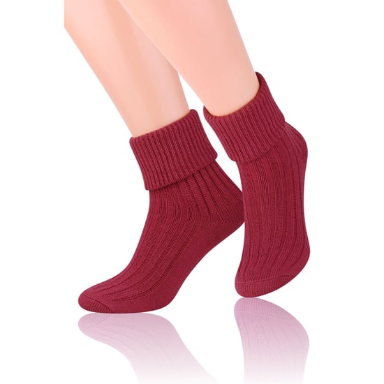 3 Pares de Calcetines de Lana para Mujer | Steven | Calcetines de Lujo para Dormir - Vino - Image 4