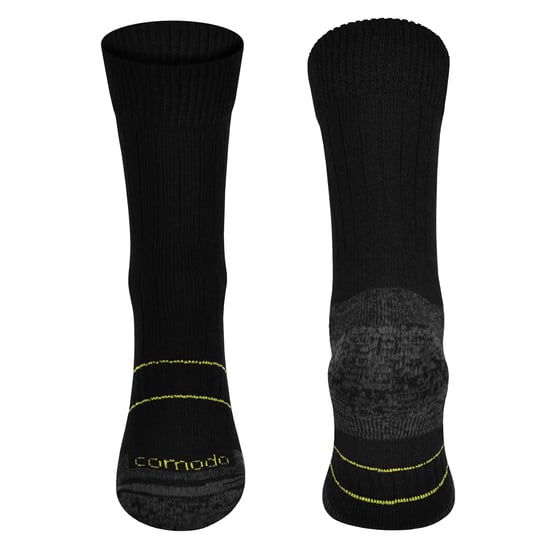 Calcetines de trabajo de lana transpirable | Comodo | Calcetines gruesos para botas de trabajo pesado - Negro - Image 4