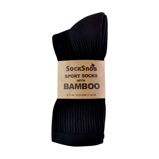 Sock Snob - Lote de 6 calcetines deportivos de bambú de algodón orgánico para hombre - Image 2