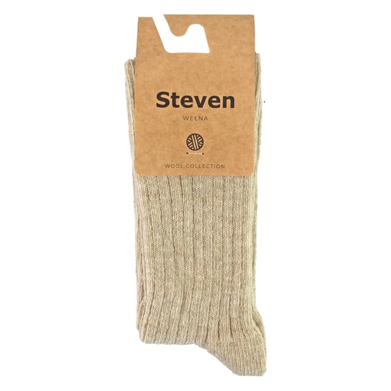 Womens Wool Dress Socks | Steven | Calcetines calientes transpirables para señoras -Beige - Image 2