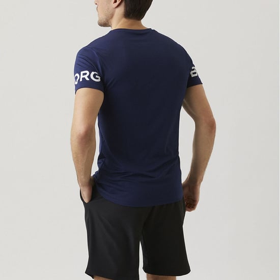 Björn Borg - Camiseta de manga corta de alto rendimiento para hombre - Azul marino - Image 4
