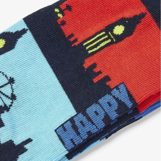 Calcetines London Landmark | Calcetines Happy | Calcetines Regalo - Azul - Image 4